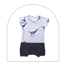 Romper évolutif / Baleine rose