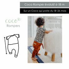 Coco Romper évolutif / Léopard Rose