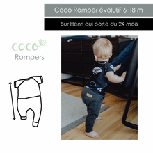 Coco Romper uni (choix de couleurs) - en doux bambou